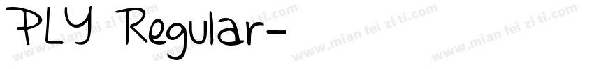 PLY Regular字体转换